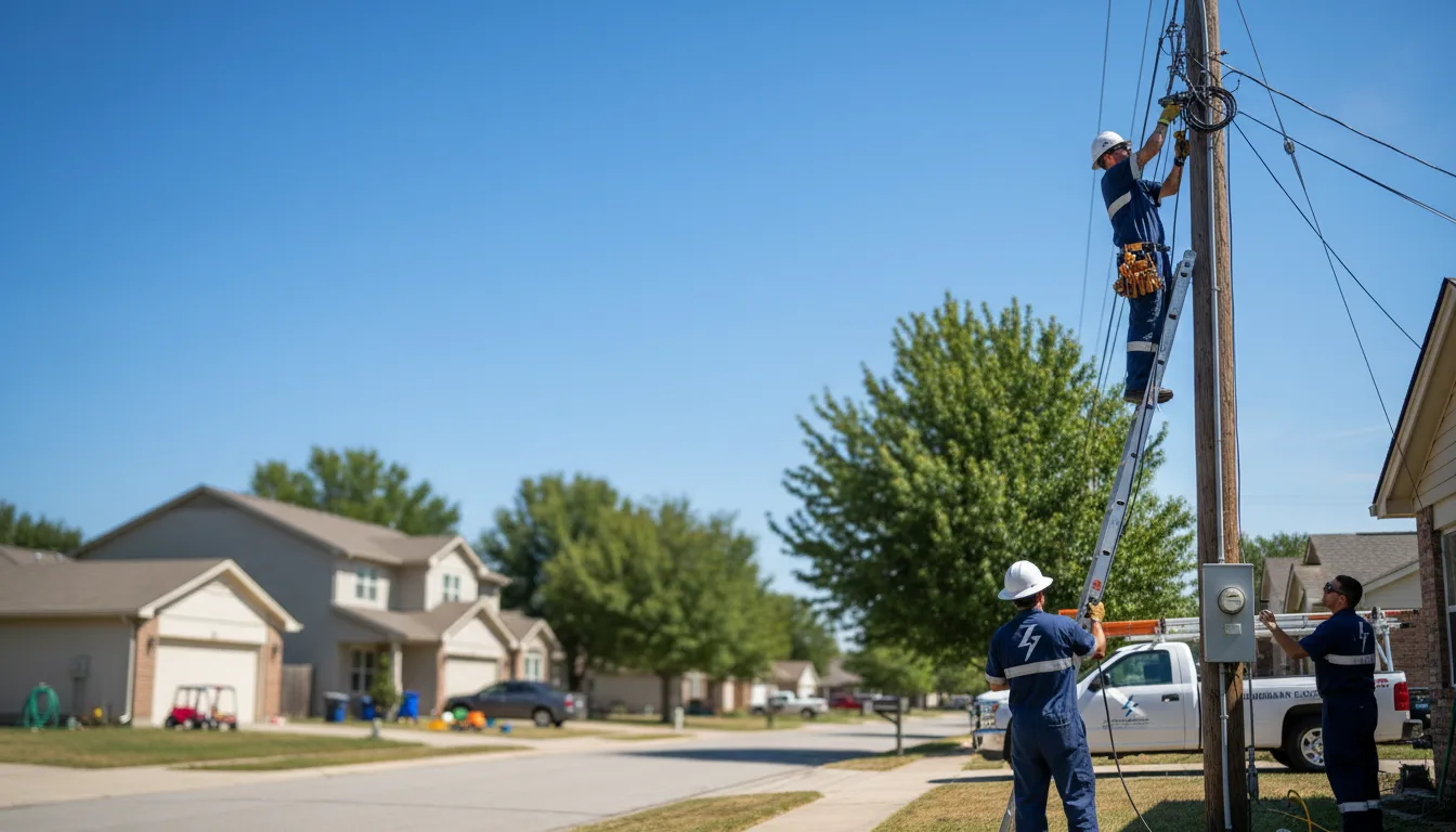 Residential electrician providing installation services in Marshes Siding, KY